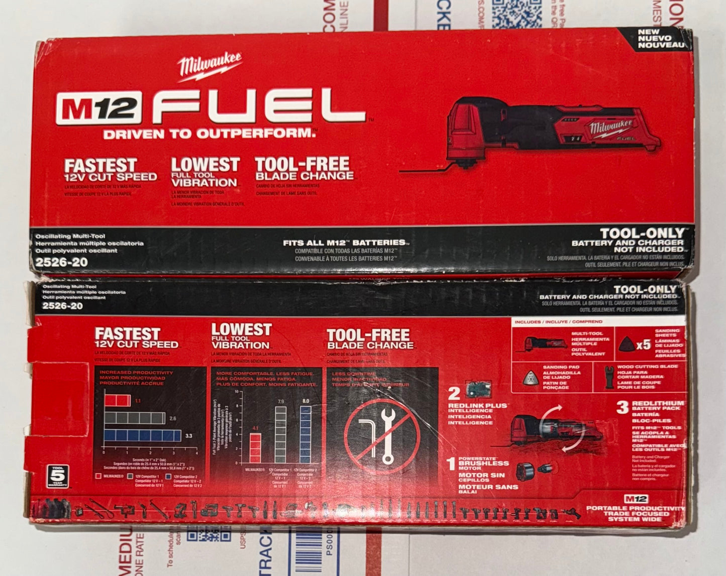Milwaukee M12 Fuel Oscillating Multi Tool. Model #2526-20