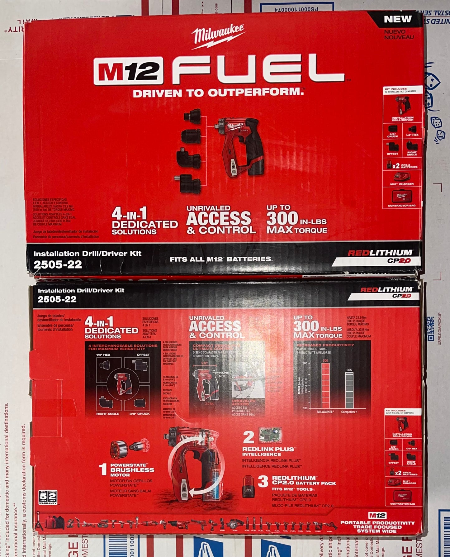 Milwaukee M12 Fuel Installation Drill/Driver Kit. Model #2505-22