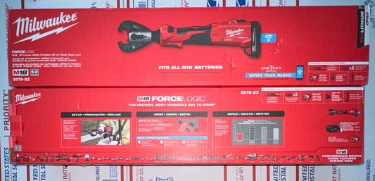Milwaukee M18 6T Linear Utility Crimper Kit w/Snub Nose Jaw. Model #2978-22