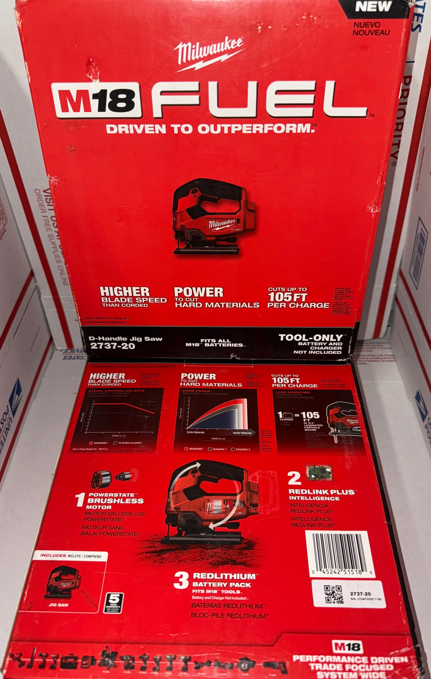 Milwaukee M18 Fuel D-Handle Jigsaw. Model #2737-20