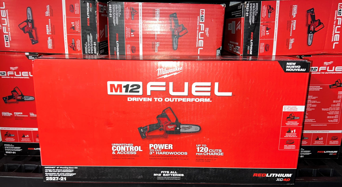 Milwaukee M12 Fuel HATCHET 6" Pruning Saw Kit. Model #2527-21