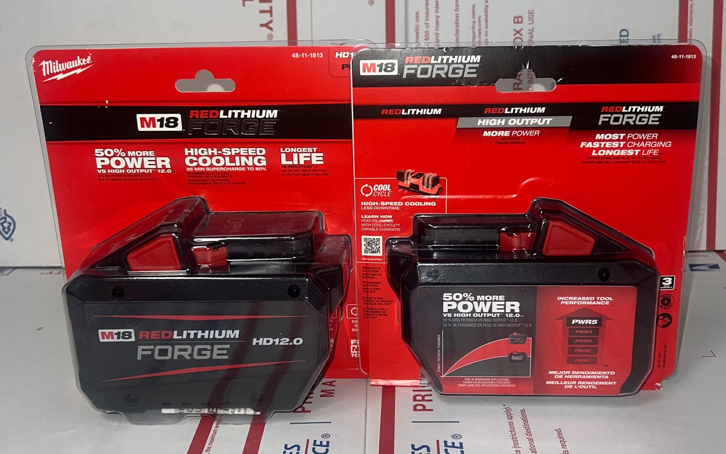 Milwaukee M18 Forge HD 12.0ah Battery. Model #48-11-1813