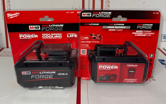 Milwaukee M18 XC8.0 Forge Battery. Model #48-11-1881. (1 Battery)