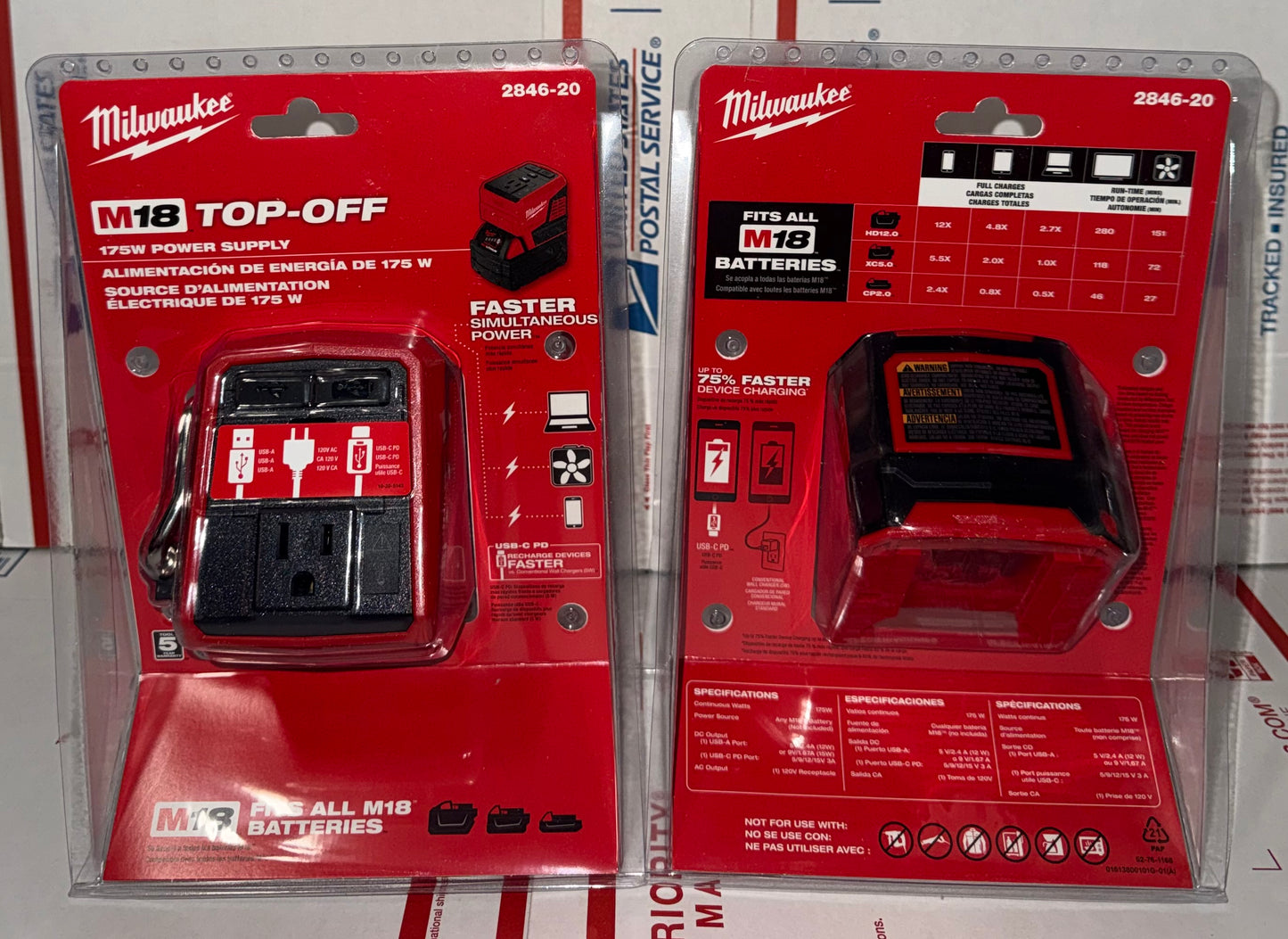 Milwaukee M18 175watt Compact Inverter. Model #2846-20