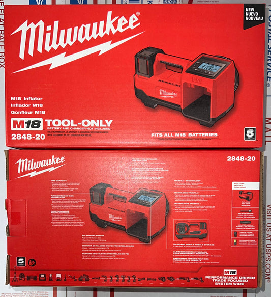 Milwaukee M18 Inflator. Model #2848-20